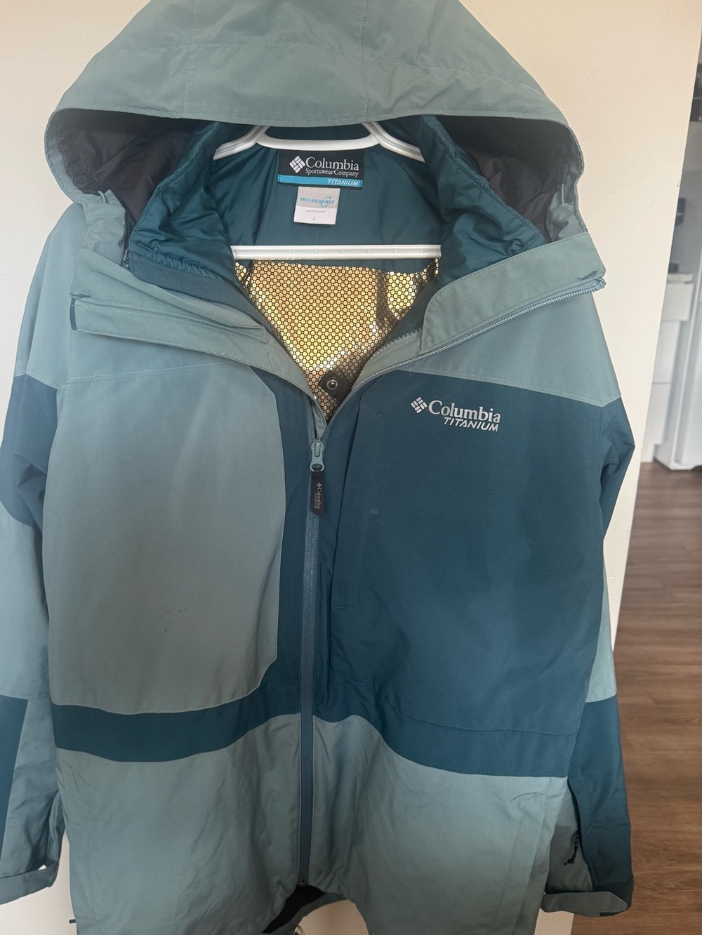 Columbia Titanium Omni-Heat Infinity Interchange Jacket size Large Men 2 piece
